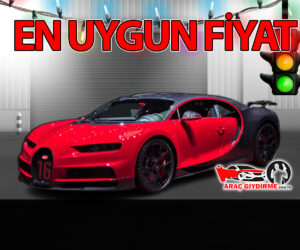 Bugatti Chiron 8.0 Kırmızı Araç Renk Değişimi