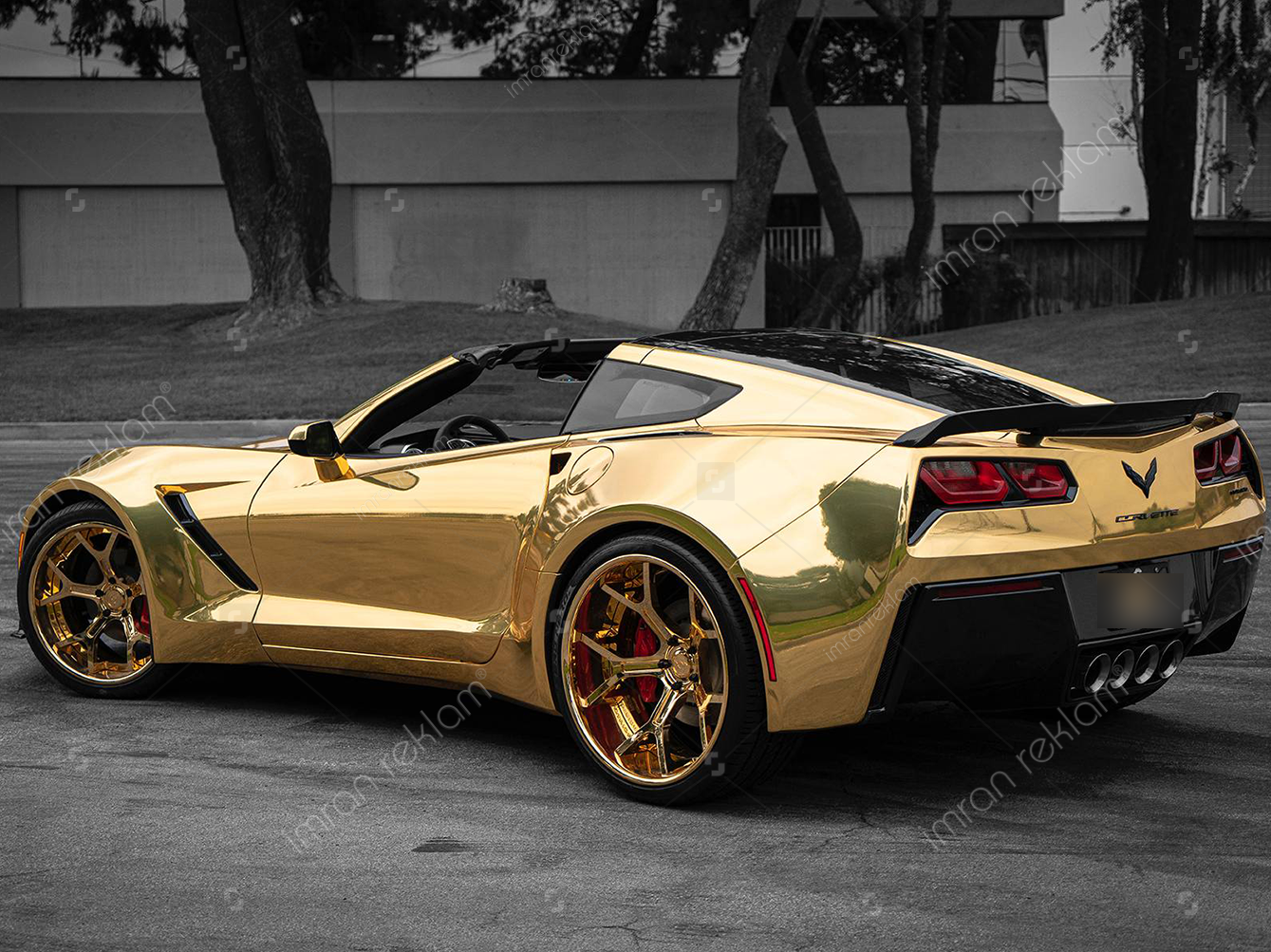 Chevrolet-Corvette-C8-Gold-Araç-Renk-Değişimi-Modelleri