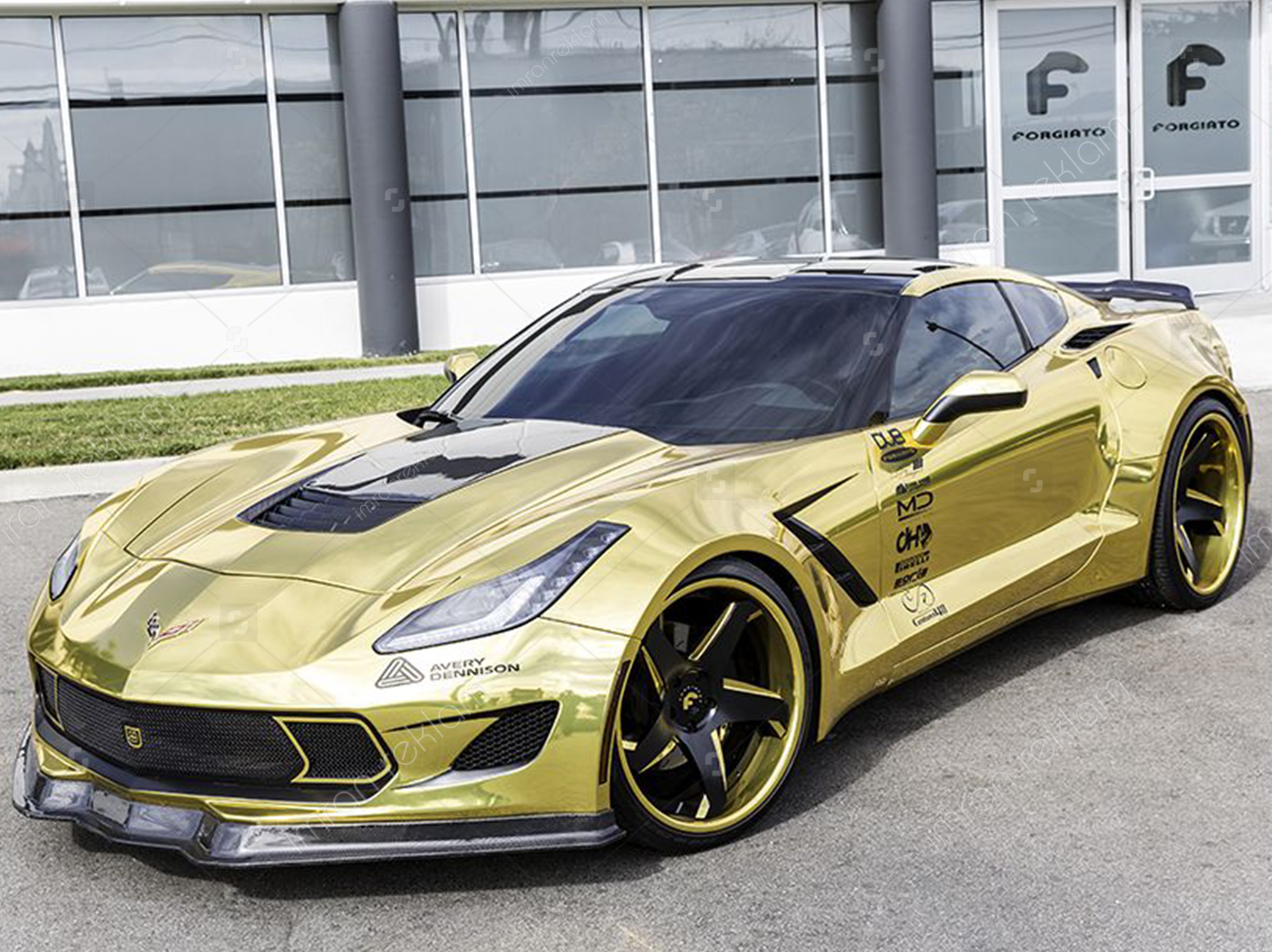 Chevrolet-Corvette-C8-Gold-Araç-Renk-Değişimi-Örnekleri