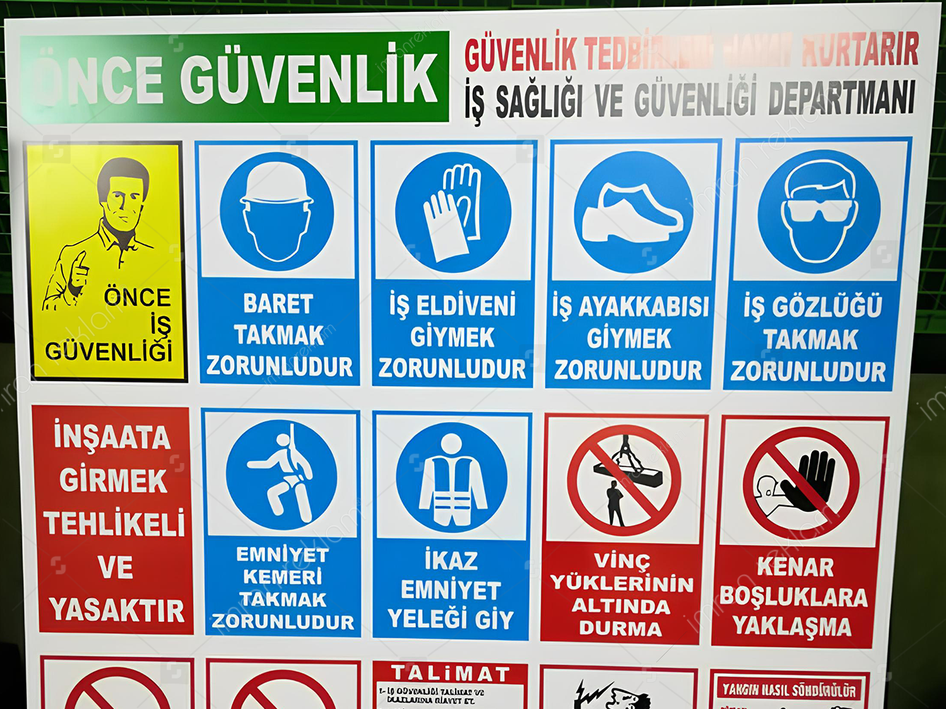 İş Güvenliği Levhaları